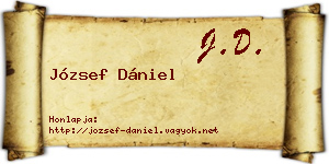 József Dániel névjegykártya
